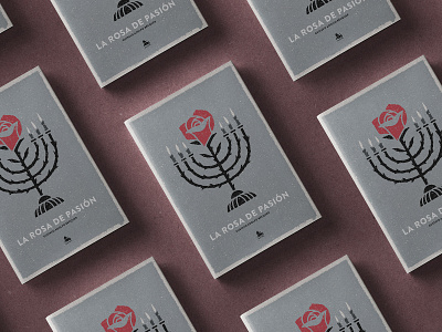 Book cover illustration - La rosa de pasión after effects animation becquer book colour palette cover editorial graphic design illustration menorah photoshop rose tattoo typography vector