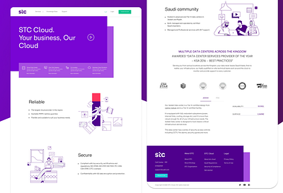 Cloud Website design design ui ux
