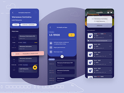 Mobile app design for state-owned train carrier - Details android app branding design designapp graphic design illustration interface ios logo stationapp timetable trainapp ui uiux user user experience user interface