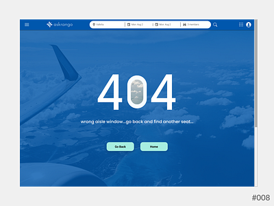 Daily UI #008 - 404 page 404 app application branding dailyui dailyui008 design illustration logo ui ux web design