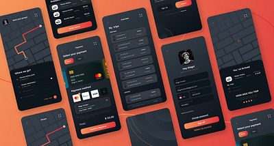 Ride app branding design graphic design illustration ui ux