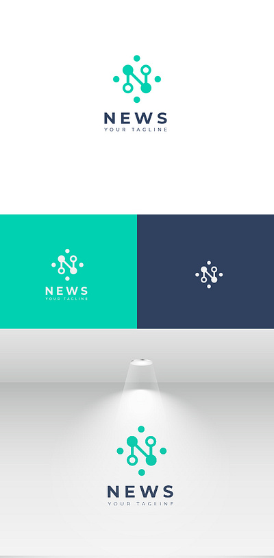 N Letter Logo vector ai, eps, Download design icon logo tech technology vector