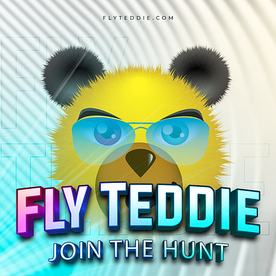 Fly Teddie Project crypto art darold pinnock design dpcreates flyteddie illustration nft nfts pinnock