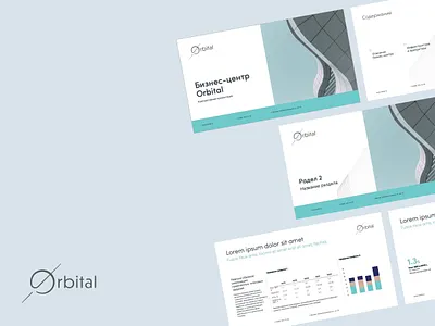 Branding — Corporate Presentation Template 16:9 branding business center design flat graphic design identity logo microsoft powerpoint minimalistic powerpoint presentation real estate template visual identity