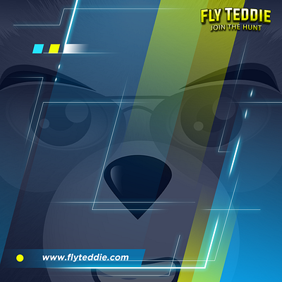 Fly Teddie brand crypto art darold pinnock design digital art dpcreates drawing illustration nft pinnock