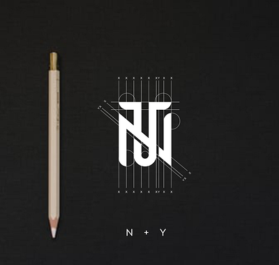 N.Y monogram design .