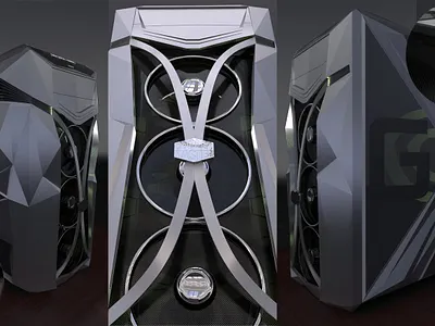 nVidia Ultimate PC concept 3d branding computer concept design logo nvidia