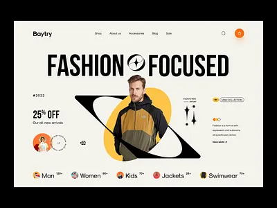 Ecommerce Web Site Design: Landing Page / Home Page UI blockchain clothing brand creative design e commerce e commerce design ecommerce header minimal online store orix product saas sajon shopify shopping store uiuxdesign web3 website