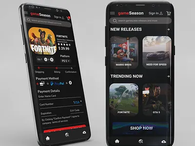 Game Preview App (Mock Up) branding graphic design ui