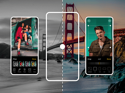 Photo Editing App Development graphic design photo editing photo editing app ui