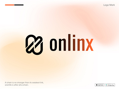 Onlinx tech | Link logo design block blockchain branding connection geometry identity link logo logo design logo designer logo mark logos logotype mark modern startup symbol technology typography