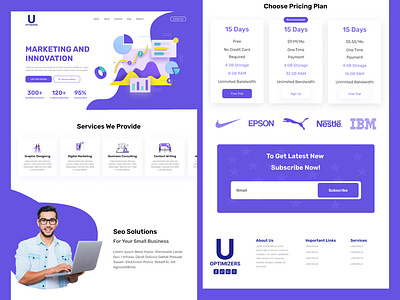 SEO Marketing Website adobe xd design didgital marketing graphic design illustration logo seo seo marketing ui ui ux ui ux design web design website design