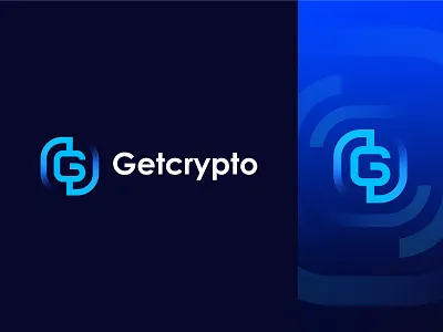 Getcrypto logo design a b c d e f g h i j k l m n o p bitcoin blockchain brand identity branding creative logo crypto logo cryptocurrency currency ethereum g g icon g letter g logo logo logo design logo trends 2023 mark modern logo technology logo
