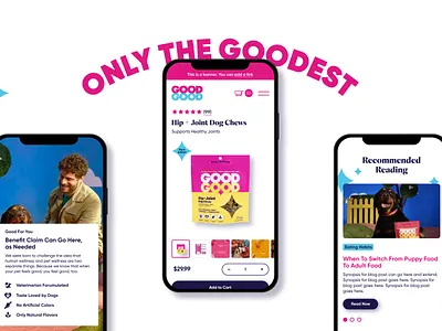 GoodGood Ecommerce Website design ui ux web website