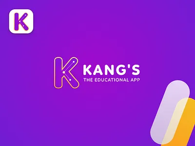 Kang's the educational app logo design 3d animation app brand identity branding clean design graphic design identity illustration iphone logo logo design logotype motion graphics ui ux website