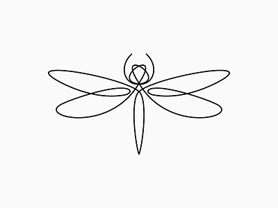 dragonfly abstract beautiful bug dragonfly elegant fashion feminine flower fly graphic design illustration insect lineart logo luxury minimalist modern monogram simple wing