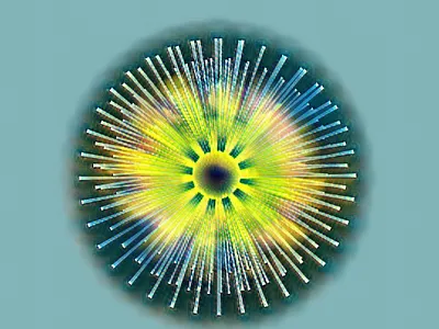 Dying sun graphic design nft art