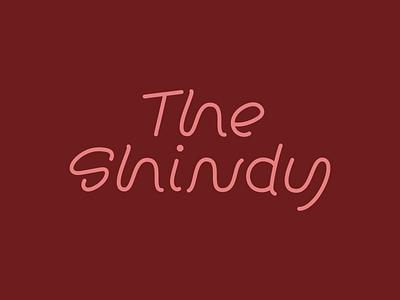 The Shindy 70s branding fun lettering party playful