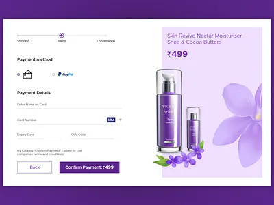 Check out page branding business card check out page design figma illustration logo payment page typography ui ux vector xd