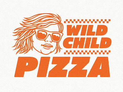 Wild Child Pizza 90s branding california graphic design illustration logo logo design pizza pizza logo portland punk rock restaurant restaurant branding summer sunny vintage wild child