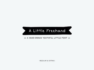 A Little Freehand Font a little freehand children display extras font freehand hand drawn handdrawn kids regular typeface typography