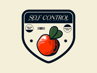Self Control badge design church graphics illustration sermon series shield design vector vector illustration