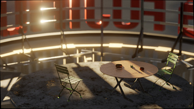 Hideout #3 3d blender eevee lighting