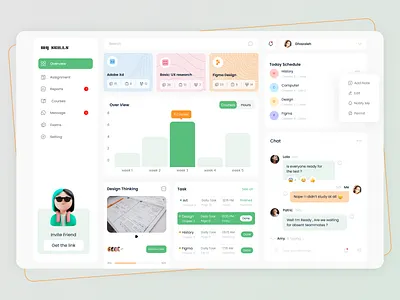 E-learning Dashboard class courses dashboard e learning e learning edtech education education system event learning online course online learning online tutoring platform school study teacher tech tutor web app