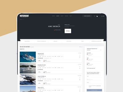 Shipyard page catalog figma magazine market online shop service ui ux web design yacht