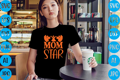 Mom Star T-shirt Design happy halloween