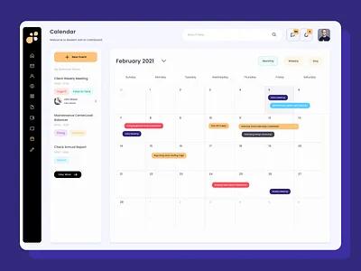 Task Management Dashboard UI admin panel app calendar cleanui design designer graphic design interface management platform product saas task task webdesign team ui uiux userdashboard website