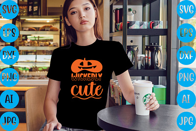 Wickedly Cute T-shirt Design happy halloween
