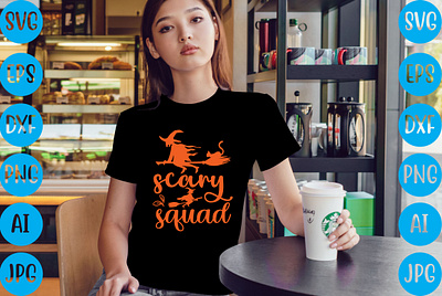 Scary Squad T-shirt Design happy halloween