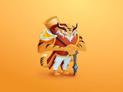 Atticus - MuseumQuest Keeper branding character character design graphic illustration museums tiger vector