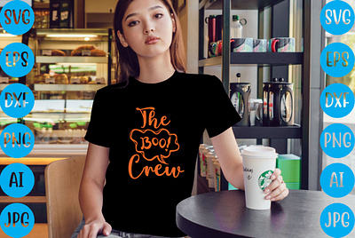 The boo crew T-shirt Design happy halloween