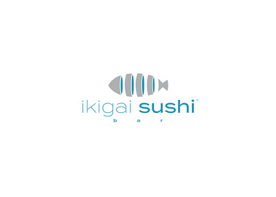 Ikigai Sushi Bar Logo branding design graphic design logo