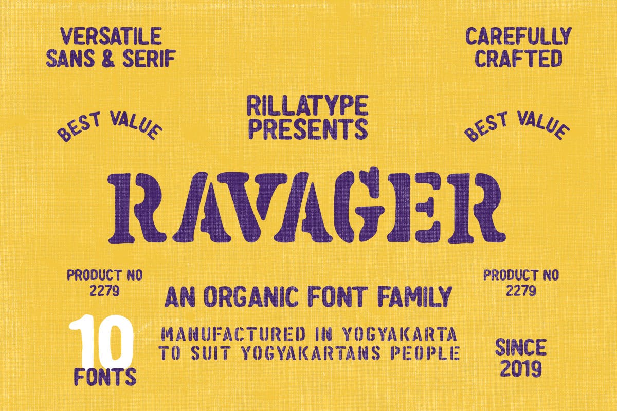 Ravager app branding design display font graphic design illustration logo organic outline serif typeface typography ui ux vector vintage