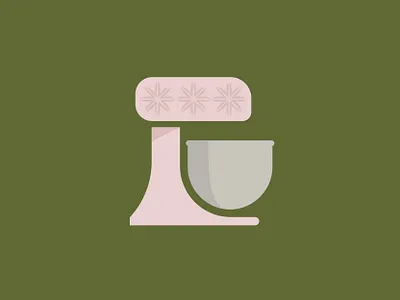 Little Cake Baker bakery logo baking brand identity branding cake cake logo cooking icon kitchen mixer restaurants retro retro logo script wordmark