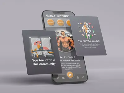 Gym/Fitness App app awesome branding design diet dieting graphic design gym gym app illustration loading it solutions logo minimal nutrition ui ux