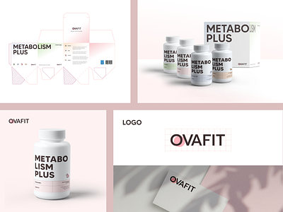 Ovafit: Supplement Line Packaging branding design graphic design logo packaging print typography ui ux