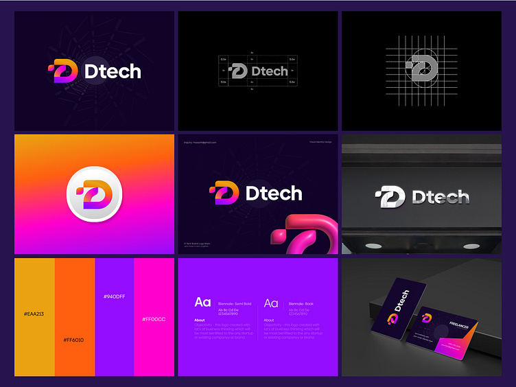 D Tech Logo Design | Technology Modern Logo by Maxoint | Creative ...