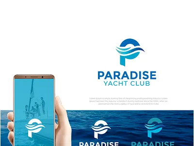 logo for luxury Yacht Club & Marina Resort in The Bahamas branding logo vector