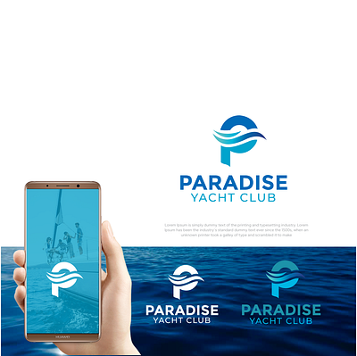 logo for luxury Yacht Club & Marina Resort in The Bahamas branding logo vector