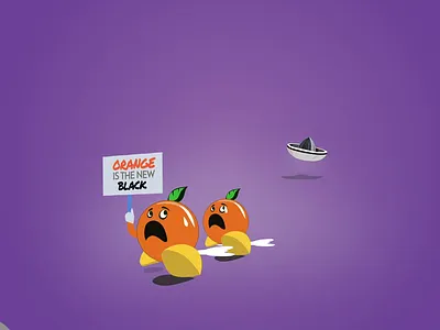 Orange is the new Black 2d animation animation art character funny graphic design illustration motion motion design motion graphics