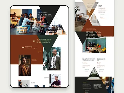 Amar - About and Teamwork colored design illustration landing page ui ux web web design