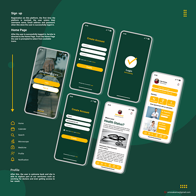 Free medical app figma mobile design ui ui ux ux web design