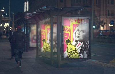 SVEDKA Vodka Outdoor Advertising art direction branding design digital collage digital photography graphic design illustration logo mixed media outdoor advertising ui vector
