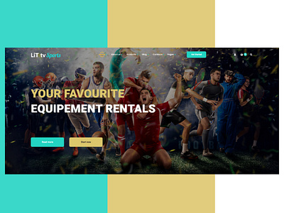 Sport Home Page Design design graphic design homepage layout ui ux webdesign website design