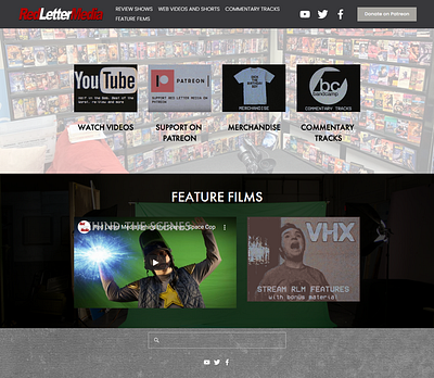 Red Letter Media Squarespace Landing page design editor x squarespace ui web swatchers