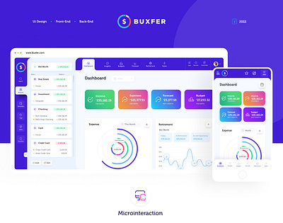 Buxfer - Desktop App dashboard design ui ui design user interface ux design web design web design and development web development web development company web site